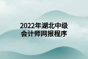 2022年湖北中級會計師網(wǎng)報程序